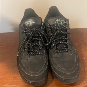 Adidas Black Low-Top Sneakers Suede